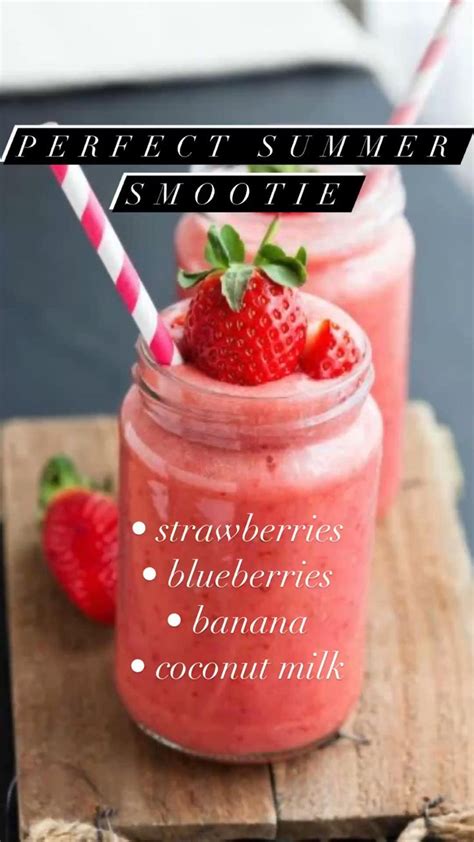 Perfect Summer Smoothie Recipes | Fruit smoothie recipes, Green ...