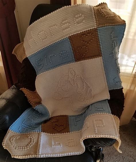 Pattern crochet blanket Horse 158 | Etsy