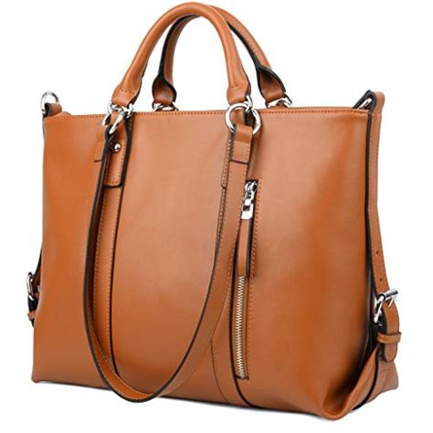 Brown Leather Work Bag Women's | semashow.com