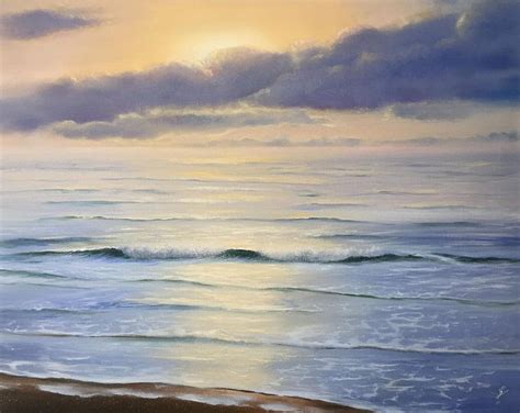 Large Realistic Ocean Oil Painting on Canvas, Seascape, Sea, Ocean ...