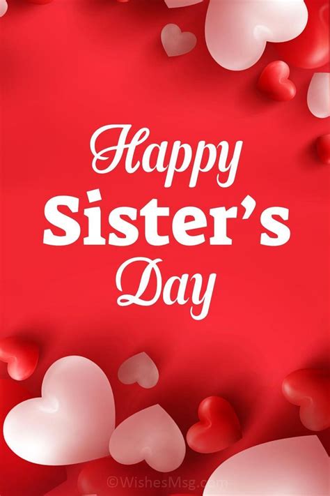 Happy Sisters Day Wishes, Messages, Quotes & Images | Happy sisters day ...