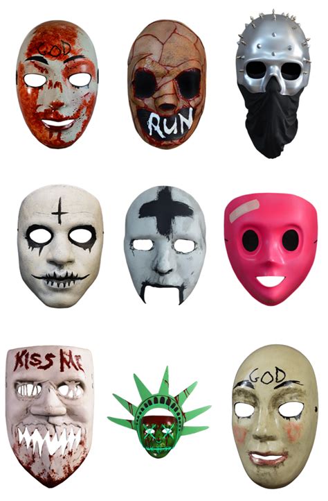 THE PURGE TV SERIES MOVIES ELECTION YEAR COSTUME FACE MASK TRICK OR ...