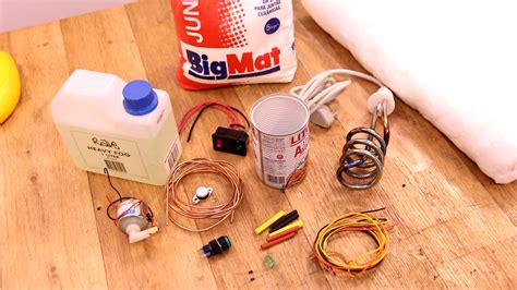 Homemade smoke machine glycerin 220V circuit DIY