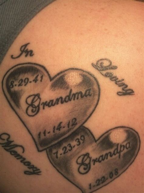 Latest tattoo for my beloved grandparents.. they are dearly missed