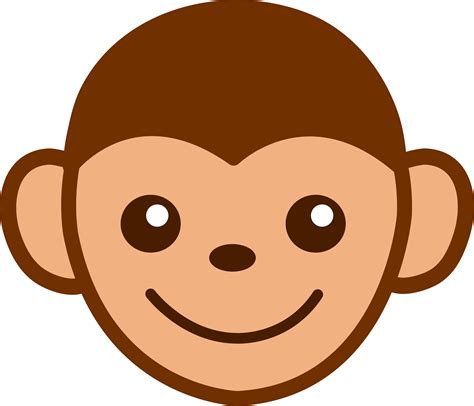 monkey face clipart - Clip Art Library