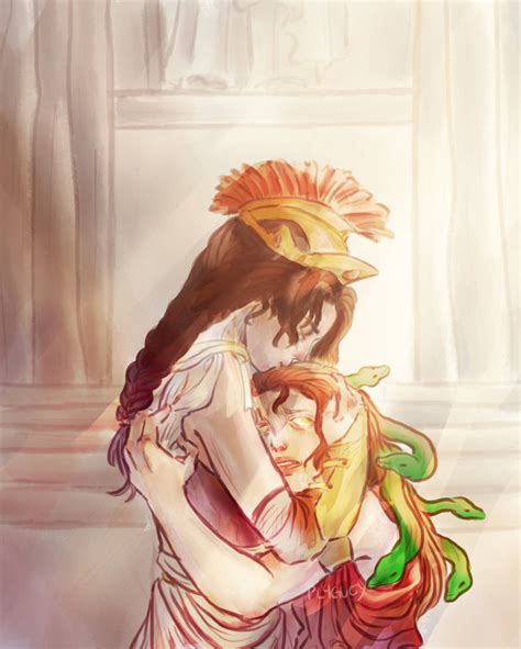 Athena And Medusa by pl4guey on DeviantArt