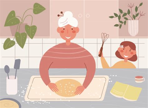 210+ Mom And Grandma Cooking Stock Illustrations, Royalty-Free Vector Graphics & Clip Art - iStock