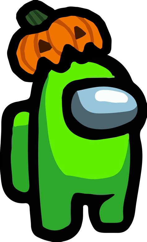 Among Us – Lime Pumpkin Hat PNG 01 | Desenhos bonitos, Desenhos kawaii ...