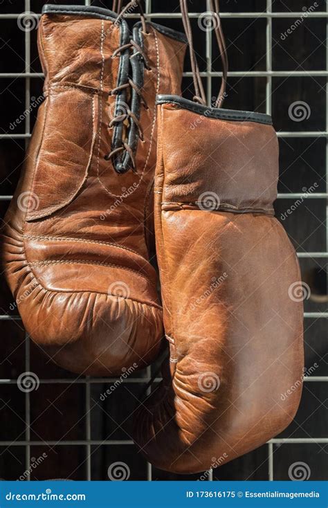 Boxing Gloves Hanging Up stock image. Image of equipment - 173616175