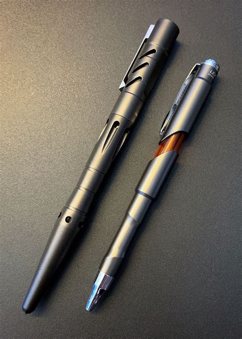 SciFi in Gunmetal: ZEBRA Lexym MA28 mechanical pencil 0.5mm & Un-branded aluminium tactical pen ...