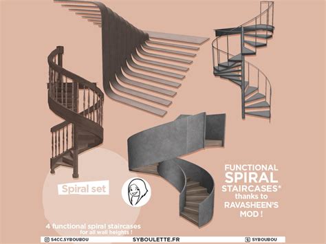 Spiral stairs (2022) - The Sims 4 Build / Buy - CurseForge