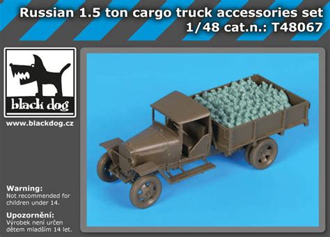 T48067 1/48 Russian 1.5 ton cargo truck accessories set Blackdog