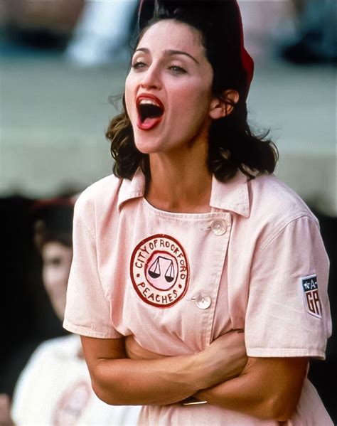 Mae Mordabito (Madonna), center fielder, Rockford Peaches, A League of Their Own (1992) in 2022 ...