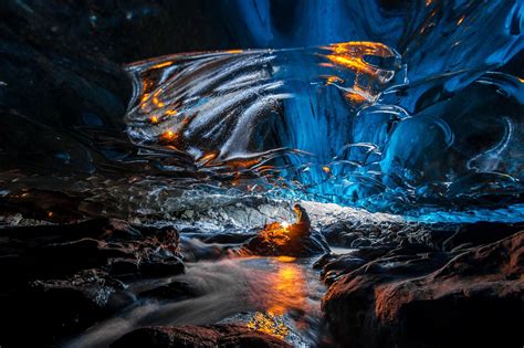 A Waterfall Inside A Cave In Iceland Is A Sight To Behold