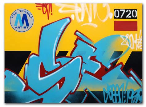 GRAFFITI ARTIST SEEN - "MTA Service Train" Aerosol on Canvas | DirtyPilot