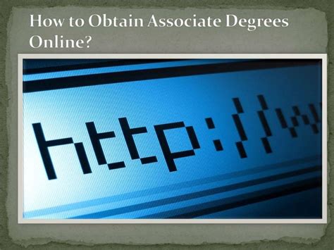 How to obtain associate degrees online