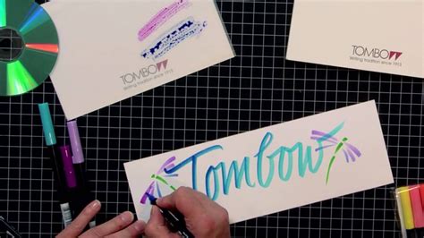 Tombow Techniques - Lettering | Lettering, Tombow, Lettering alphabet