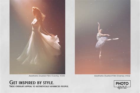 Aesthetic Dusted Film Effect Overlays By GraphicSpirit | TheHungryJPEG