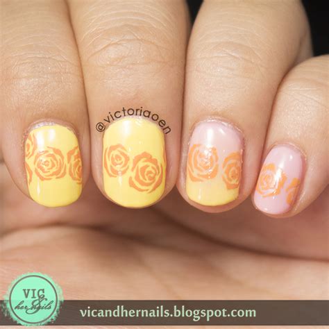 Vic and Her Nails: Orange Roses