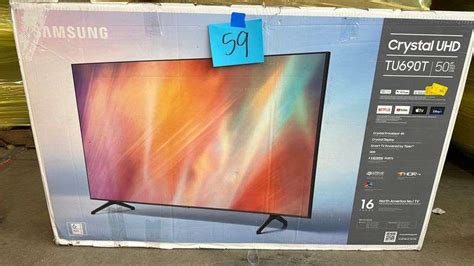 SAMSUNG 50" CRYSTAL TU690T 4K SMART TV IN BOX - Earl's Auction Company