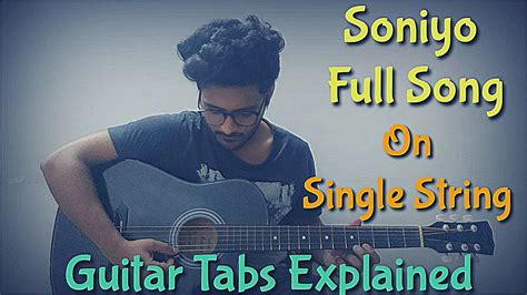 Soniyo O Soniyo On Single String | Raaz 2 | Full Song | Guitar Tabs Explained | Written Guitar ...