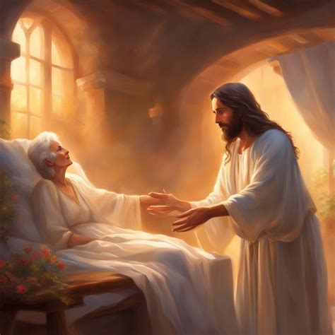 Jesus Healing The Sick Old Woman by ZENART07 on DeviantArt