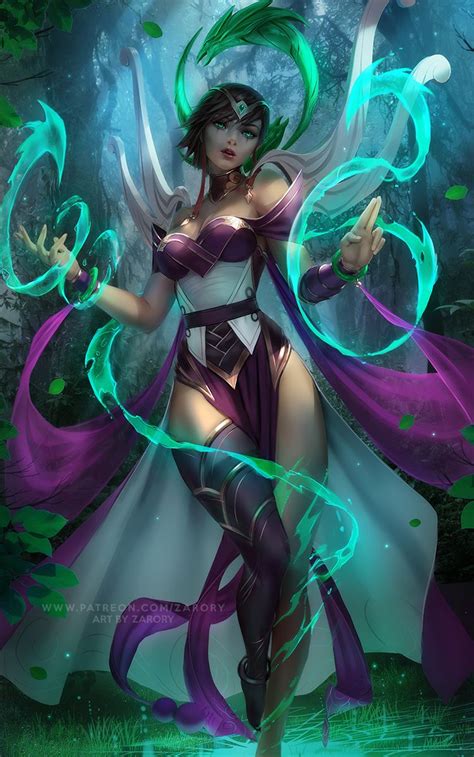 Karma (the Enlightened One) - Ionia character fanart [Artist: Zarory] - League of Legends ...