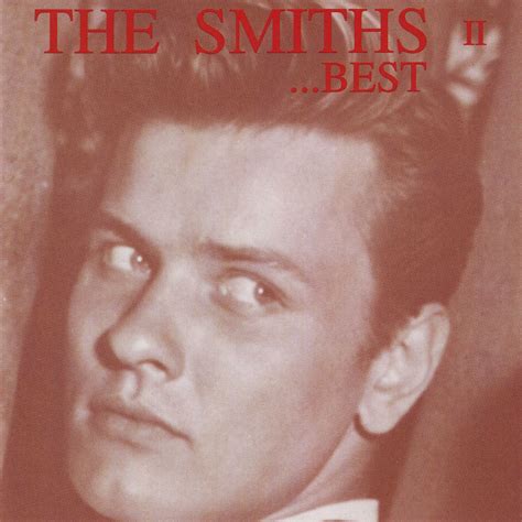 the smiths best album cover with an image of a man in a suit and tie