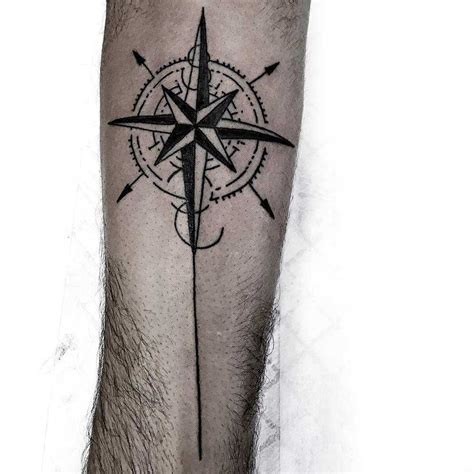 Nautical compass tattoo by Loughie Alston - Tattoogrid.net
