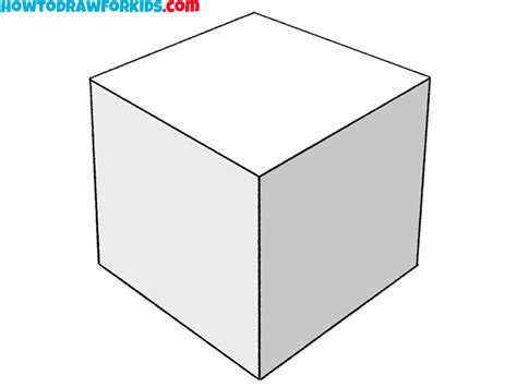 How to Draw a Cube Step by Step - Easy Drawing Tutorial For Kids