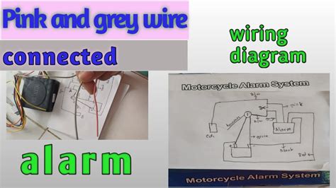 PINK AND GREY WIRE NG ANTI-THEFT ALARM | WIRING DIAGRAM | MOTORCYCLE ALARM SYSTEM WIRING ...