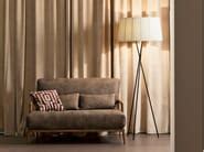 Walnut small sofa INDIGO | Loveseat By SELVA design Leo Dainelli