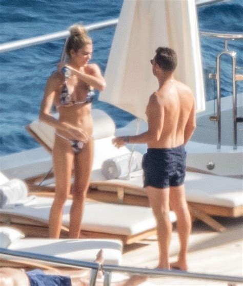 Shayna Taylor and Ryan Seacrest – In bikini on a yacht in Positano ...