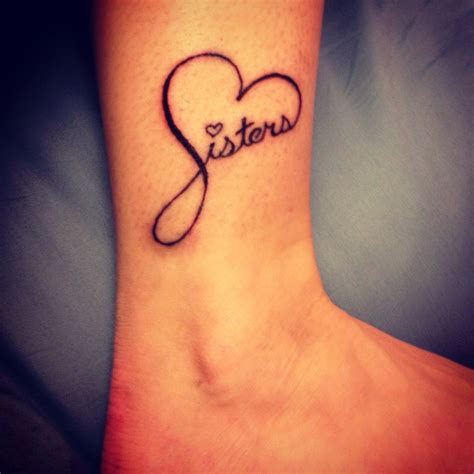 Sisters tattoo on ankle :) | Sister tattoos, Sisters tattoo, Small sister tattoos