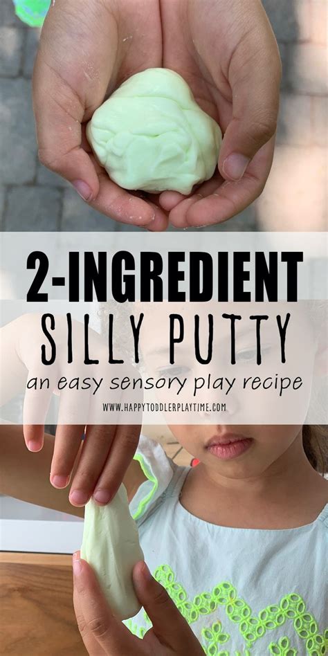 2-Ingredient Silly Putty Recipe - Happy Toddler Playtime | Sensory play ...