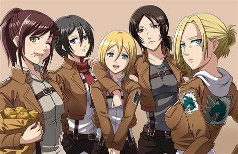 SnK Females - Attack on Titan Girls Fan Art (37370894) - Fanpop