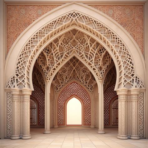 Premium Photo | Islamic architecture wallpaper