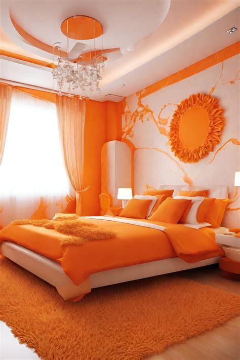 15+ Vibrant Tangerine Bedroom Decor Ideas to Energize Your Space ...