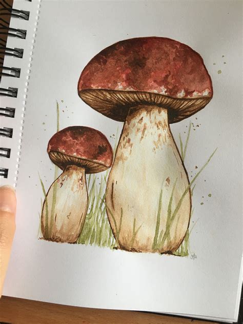 #mushroomcore #cottagecore #watercolourpaint Cottagecore Painting, Coffee Painting, Watercolor ...