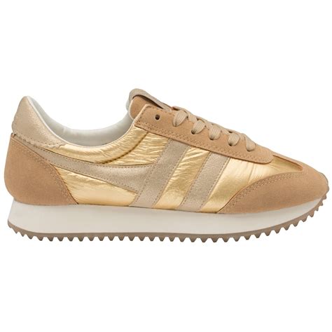 Buy Gola womens Boston 78 Metallic trainers in gold online at gola