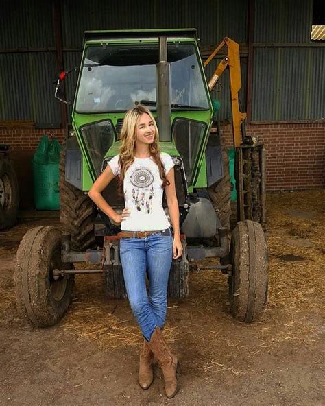 Girls with Trucks & Tractors By Razin Cane | tractors in 2019 | Country ...