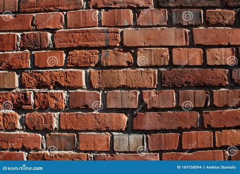 Brick Walls with Crumbling Clay Bricks, Old Wall Bricks. Stock Photo ...