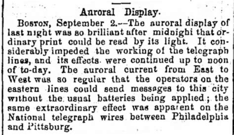 The Solar Storm of 1859 - The official blog of Newspapers.com