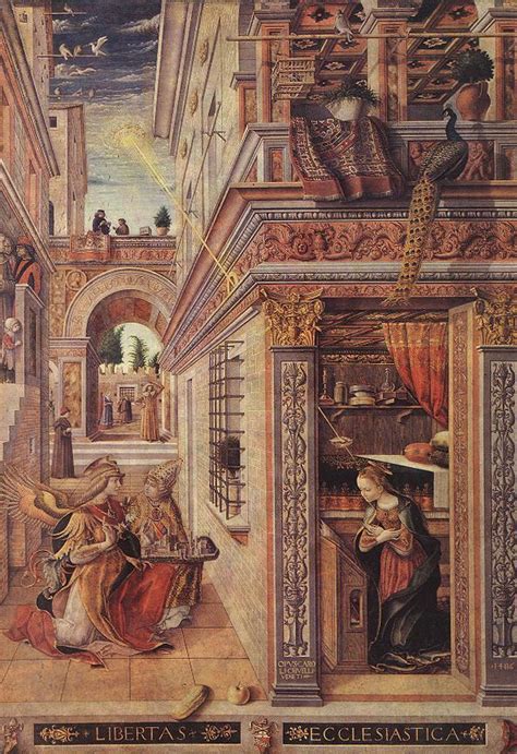 Annunciation with St Emidius 1486 Painting | Carlo Crivelli Oil Paintings