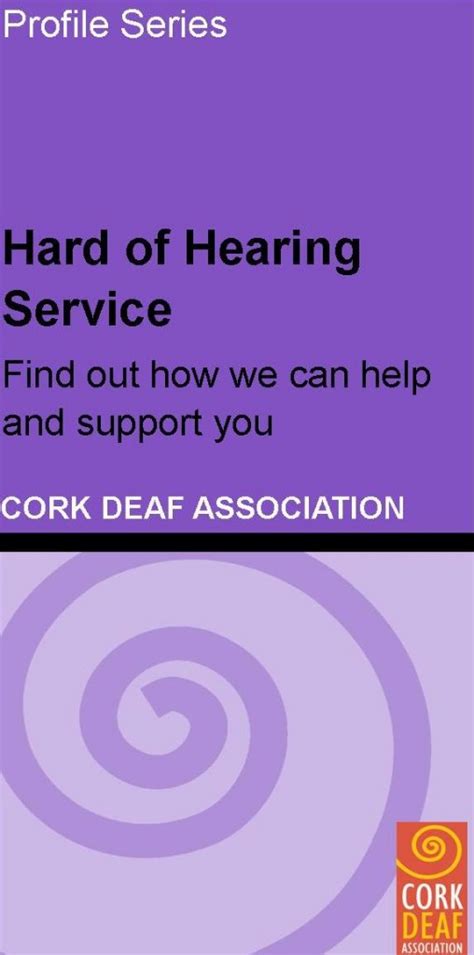 HARD OF HEARING SUPPORT - Cork Deaf