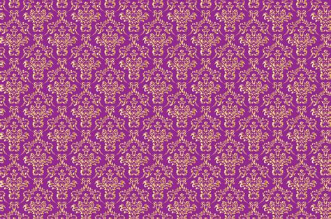 Damask Background Gold, Purple Free Stock Photo - Public Domain Pictures