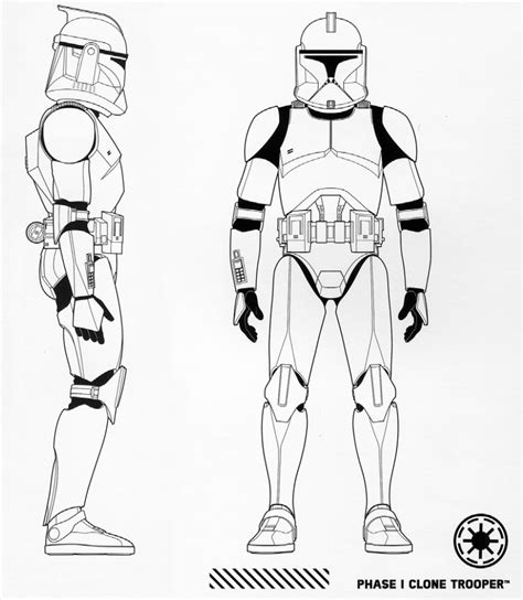 Phase I Clone Trooper Front/Profile Views by Artifician on DeviantArt