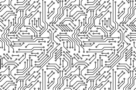 Print circuit board seamless pattern | Graphic Patterns ~ Creative Market