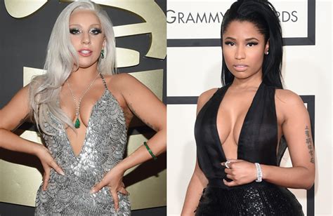 Grammys 2015 Cleavage Battle! Lady Gaga vs. Nicki Minaj - Pics ...