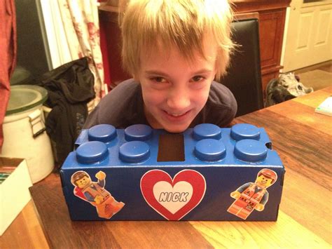Valentine Boxes For School, Lego Valentines, Homemade Valentines ...